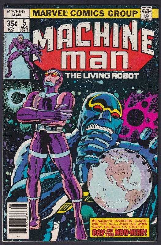 Machine Man 5 (1978) VF/NM Bronze Age Marvel Comics