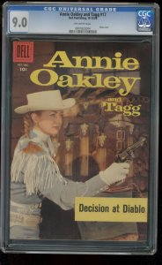 Annie Oakley And Tagg #17  1958 - Dell -CGC 9.0 - Comic Book-0801822004