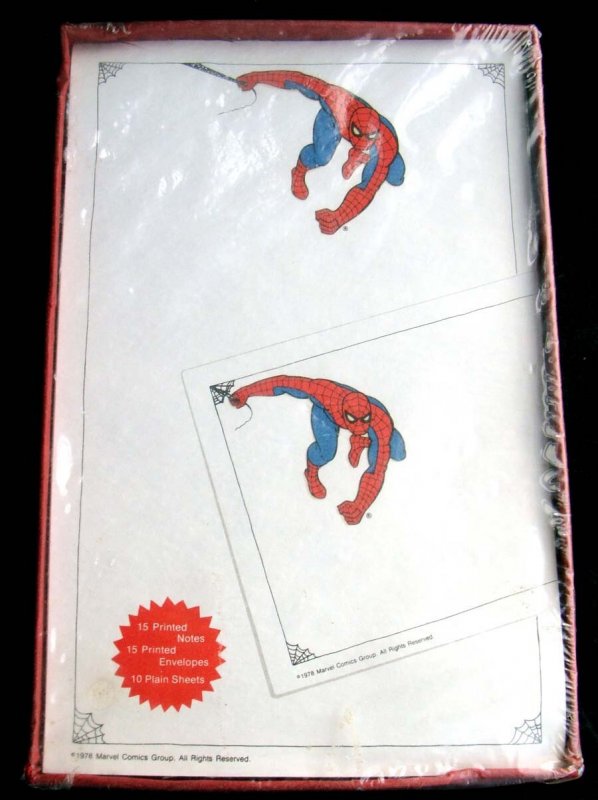 SPIDER-MAN 1978 STATIONERY BOXED SET MINT/SEALED
