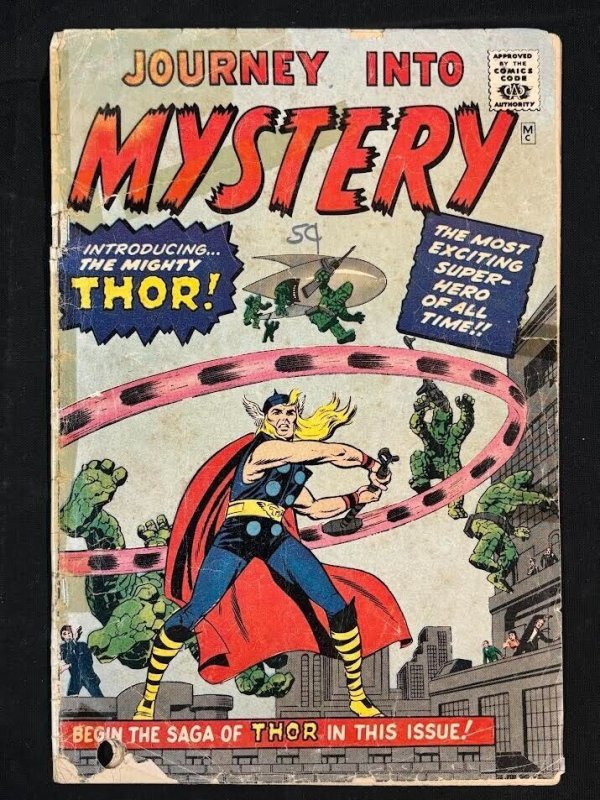 Journey Into Mystery Thor GOLDEN RECORDS REPRINT - Comic & Record 1966 Poor Cond