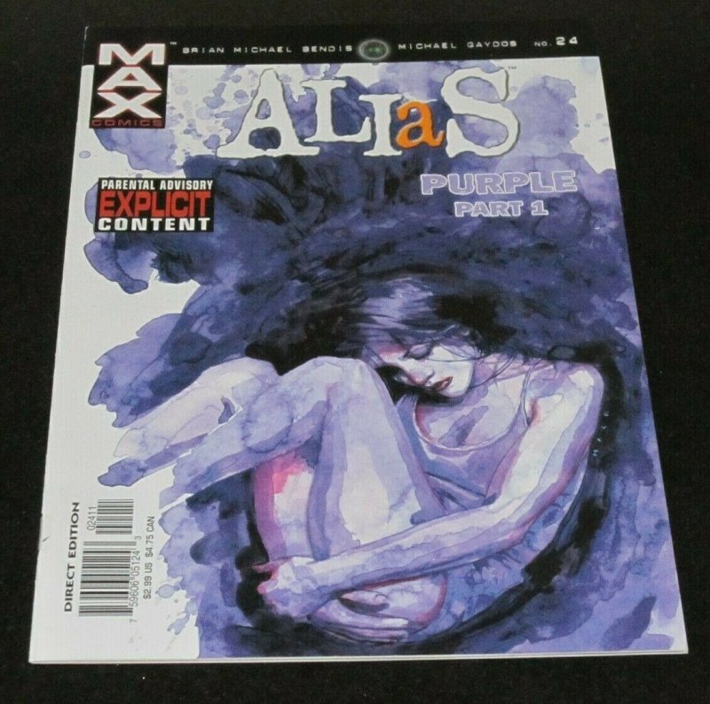 Alias #24 NM- Purple Part 1 1st Appearance Purple Man Bendis Gaydos Max Comics