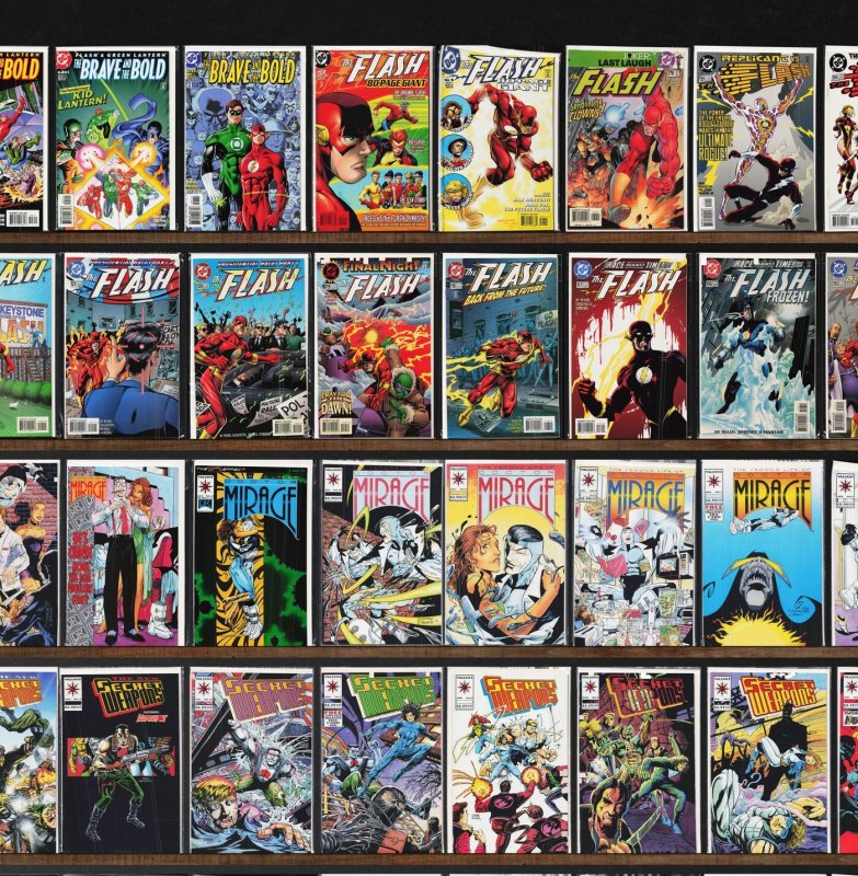 Huge Lot 150+ Comics with The Flash, Secret Weapons, Freex & More!