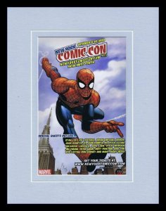 2010 New York Comic Con Spiderman Framed 11x14 ORIGINAL Vintage Advertisement 