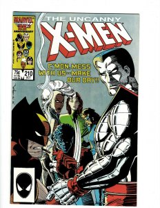 Uncanny X-Men # 210 NM Marvel Comic Book Wolverine Sabretooth Beast Cyclops KZ1