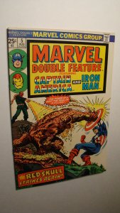 MARVEL DOUBLE FEATURE 5 *NICE* CAPTAIN AMERICA IRON MAN RED SKULL 1974 