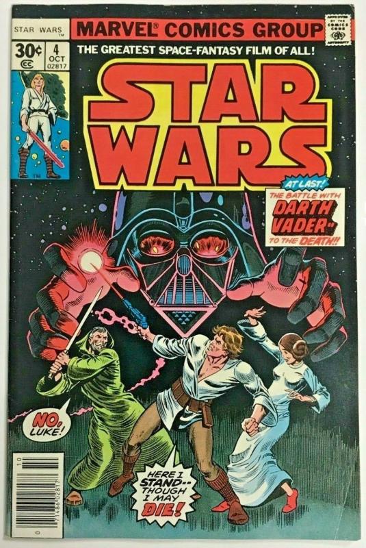 STAR WARS#4 FN/VF 1977 MARVEL BRONZE AGE COMICS