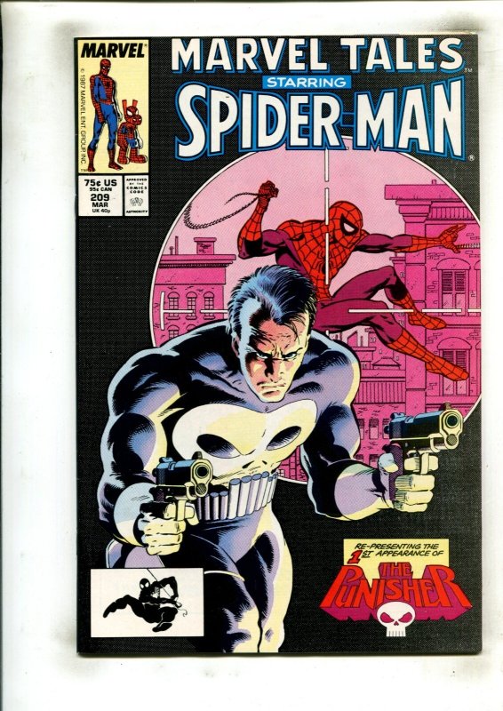 MARVEL TALES #209 (8.5) 1ST PUNISHER REPRINT!! 1988