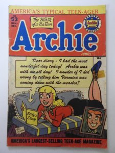 Archie Comics #53 (1951) Vintage Archie and The Gang!! Sharp GVG Condition!