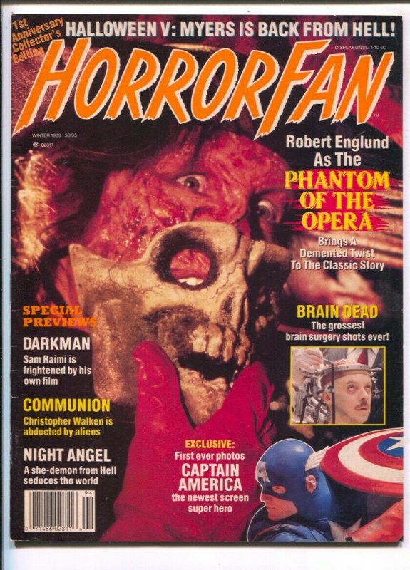 Horror Fan #4 1989-Darkman-Sam Rami-Night Angel-Claude Rains-Brinke Stevens-F...