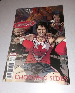 CIVIL WAR II CHOOSING SIDES #5 Perez VARIANT 1st APP of JUSTIN TRUDEAU cover