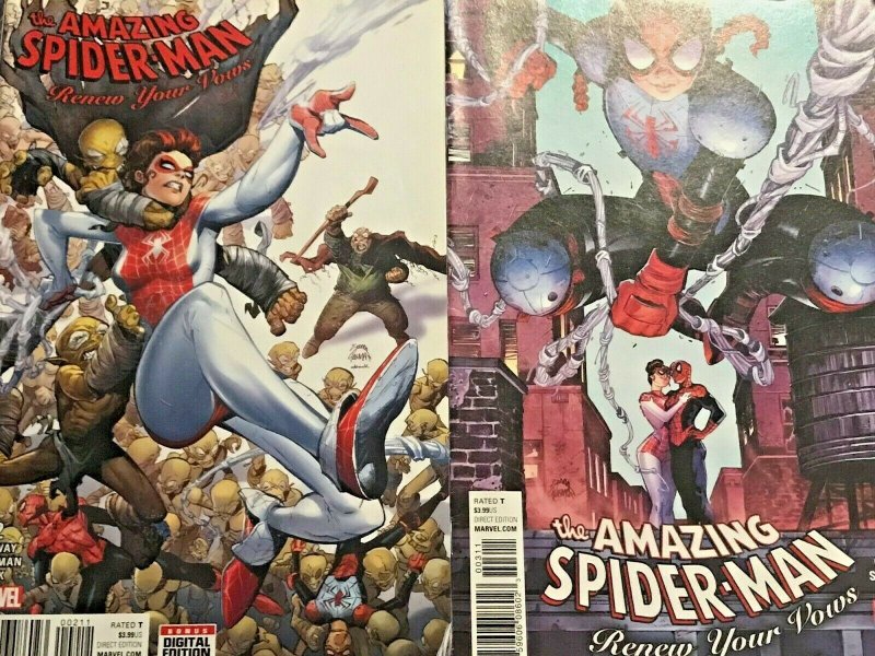 AMAZING SPIDER-MAN RENEW YOUR VOWS#1-5 VF/NM 2017 MARVEL COMICS 