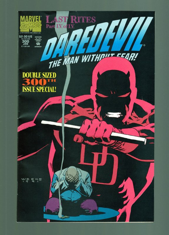 Daredevil #300 - Lee Weeks Cover Art. D.G. Chichester Story. (7.5) 1992