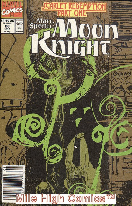 MOON KNIGHT (1989 Series)  (MARVEL) (MARC SPECTOR) #26 NEWSSTAND Very Fine