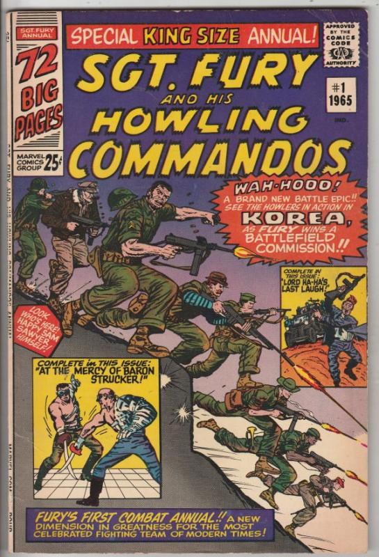 Sgt. Fury and His Howling Commandos King-Size #1 (Jan-65) FN/VF Mid-High-Grad...