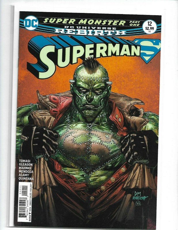 Superman #12 DC Rebirth Frankenstein's Monster Agent of SHADE Lois Lane nw101