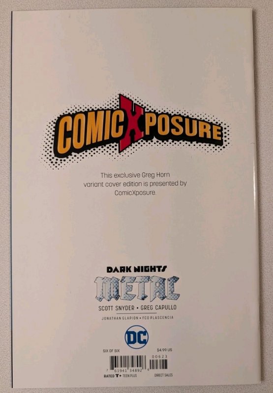 Dark Nights Metal #6 NM ComicXposure Exclusive Greg Horn Virgin Variant