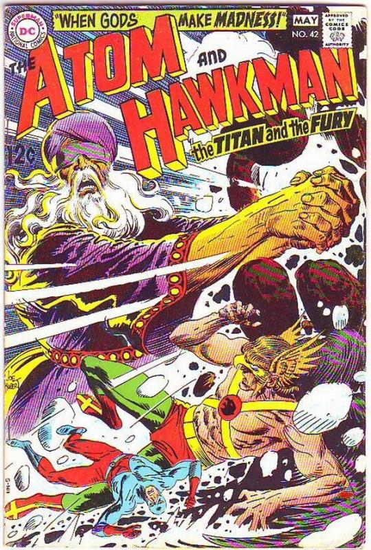 Atom and Hawkman #42 (May-69) FN/VF Mid-High-Grade The Atom, Hawkman