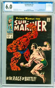 Sub-Mariner #8 (1968) CGC 6.0! OWW Pages!