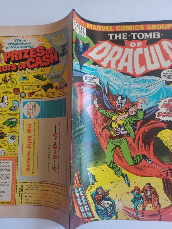 Tomb of Dracula #12 - 2nd appearance Blade - vampire - horror - 1973 - (-VF)