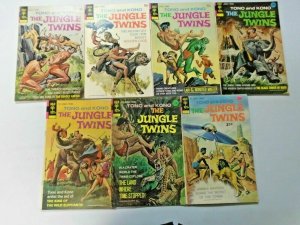 Tono and Kono Jungle Twins lot 7 different books unknown condition (1972)