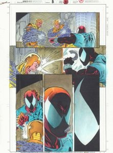Spider-Man Unlimited #8 p.39 Color Guide Art - Scarlet Spider by John Kalisz