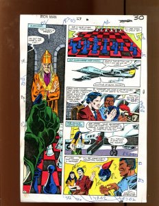 Iron Man #163 p.30 Color Guide Art - 1982 Art by Bob Sharen