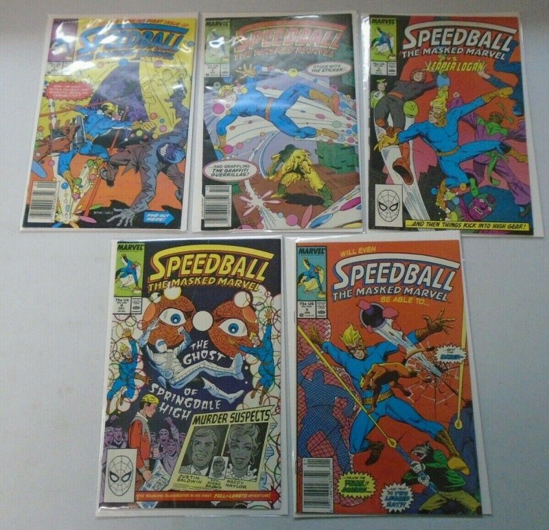 Speedball The Masked Marvel Set: #1-10 7.0 (Range 6.0-8.0) (1988)