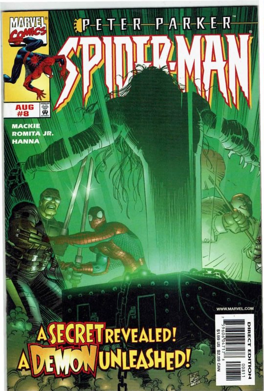 Peter Parker: Spider-Man #8 (1999) Blade Morbius  NM