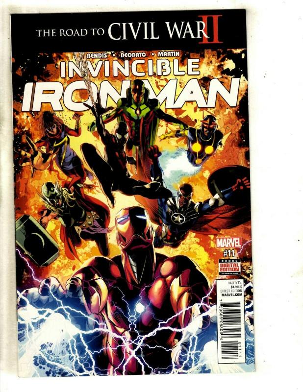 Lot Of 6 Invincible Iron Man Marvel Comic Books # 10 11 (2) 12 13 14 Hulk MF22