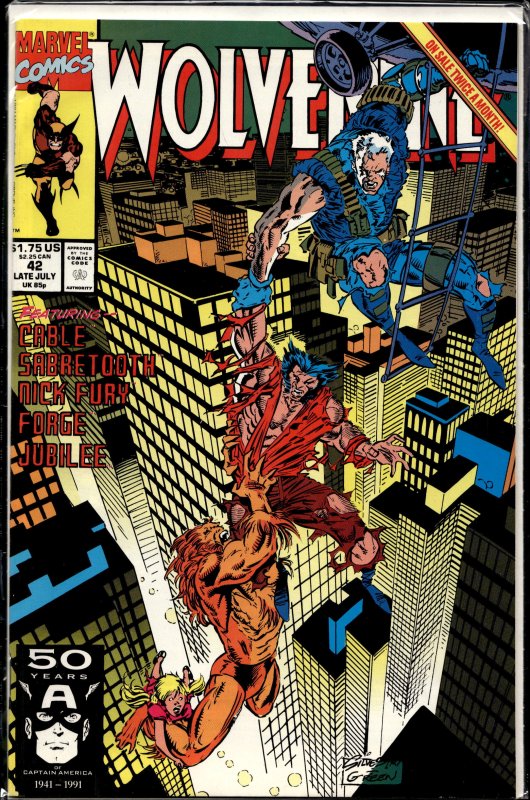 Wolverine #42 (1991) Wolverine