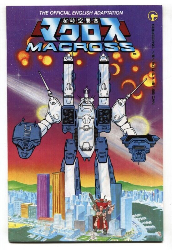 Macross #1 1984-Comico-1st ROBOTECH  issue-glossy cover-VF+