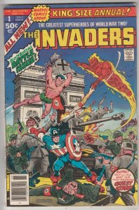 Invaders,The King-Size Annual #1 (Jan-77) FN/VF+ High-Grade The Human Torch