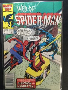Web of Spider-Man #21 Newsstand Edition (1986)