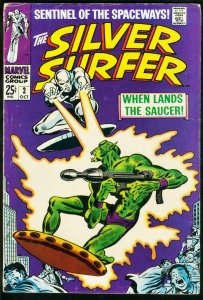 SILVER SURFER #2-1968-SILVER AGE MARVEL-FIRST BADOON 