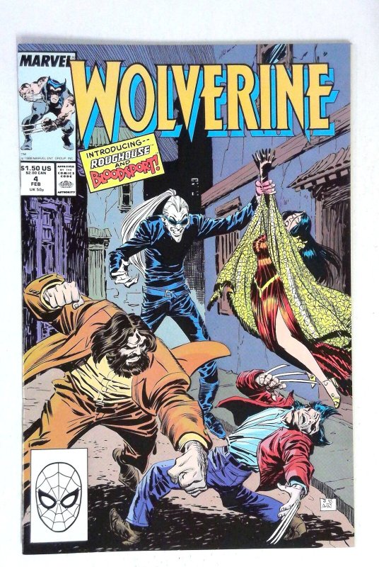 Wolverine #4 Roughhouse Bloodsport Marvel (1989) NM-