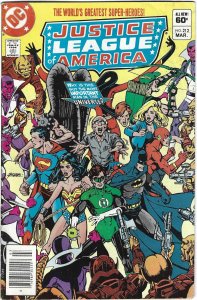 Justice League of America #212 Newsstand Edition (1983)