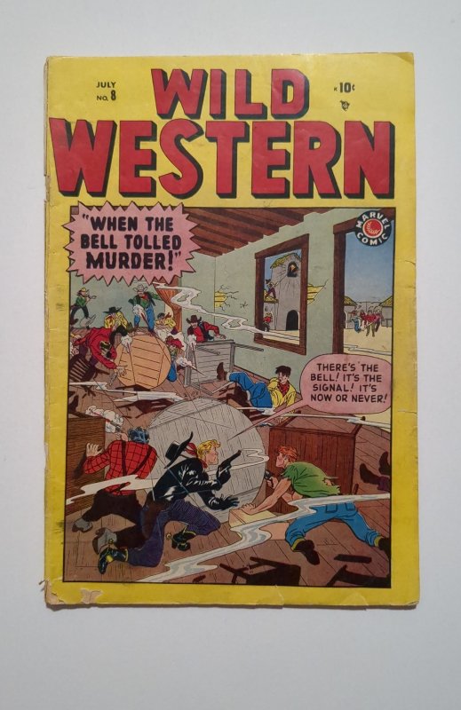 Wild Western #8 (1949) Missing centerfold Poor 0.5