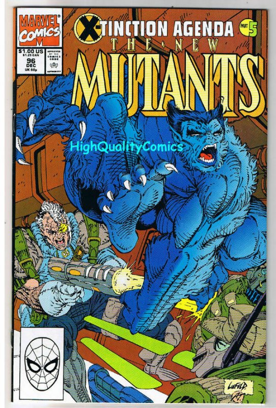 NEW MUTANTS #96, NM, Cable, X-Tinction Agenda,Beast,1983 1990, United we Stand