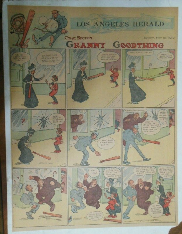 Granny Goodthing Sunday Page by Follett  from 5/15/1910 Full Page Size!