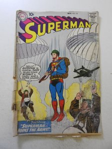 Superman #133 (1959) FR/GD Cond moisture damage, mold, rust on bottom staple