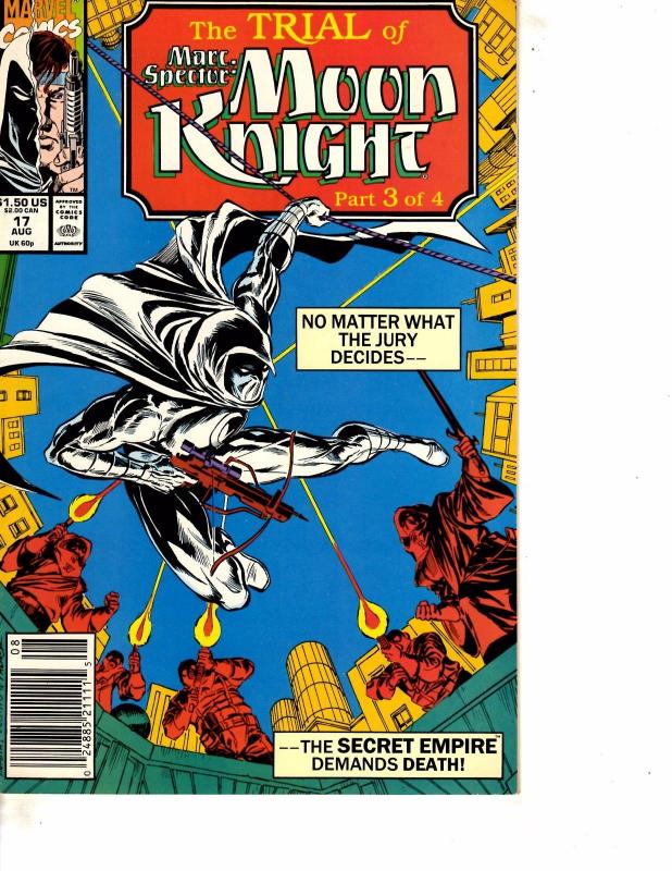 Lot Of 2 Marvel Comic Books Trail of Moon Knight #3 4   BH52