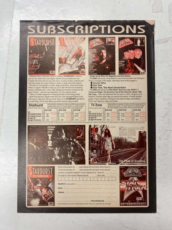 Space Junkk # 1 VISUAL IMAGINATION LTD UK Comic Magazine 11 KM45