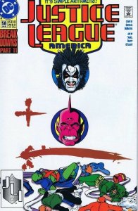 Justice League America #58 ORIGINAL Vintage 1992 DC Comics