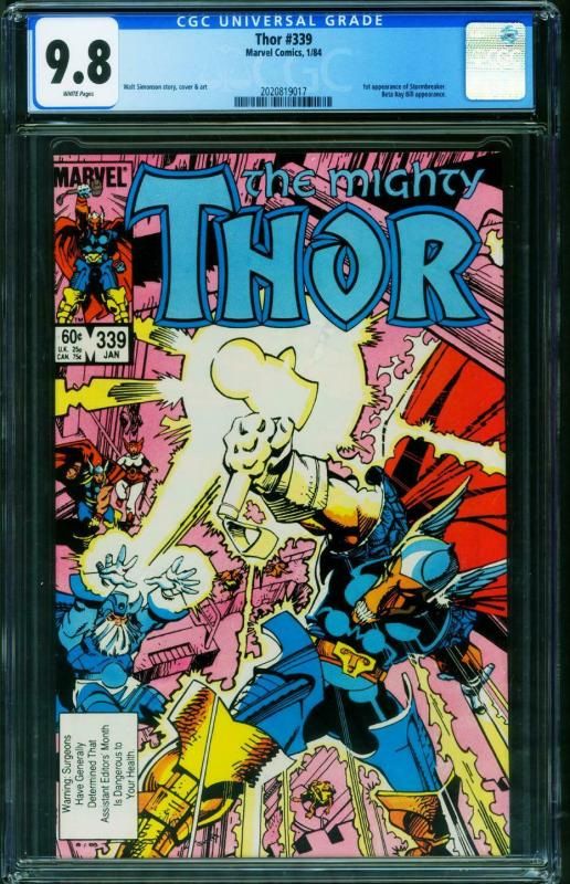 THOR #339-CGC 9.8 BETA RAY BILL-1st Stormbreaker 2020819017