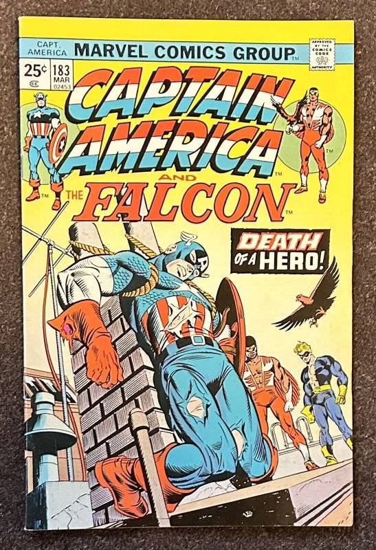Captain America + Falcon #183 VF+ 1st Appearance Gamecock 1975
