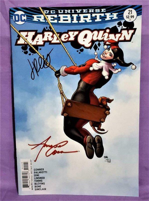 Amanda Conner DC Rebirth HARLEY QUINN #21 Frank Cho Variant Signed (DC, 2017)!