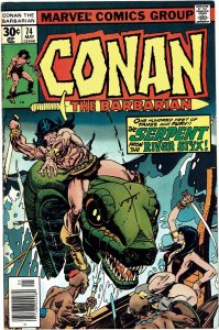 Conan the Barbarian #74  Newsstand Marvel  FN