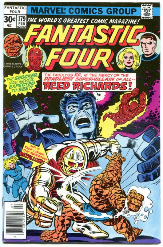 FANTASTIC FOUR #179, VF, Metalloid, Tigra, Reed, 1961, more Marvel in store