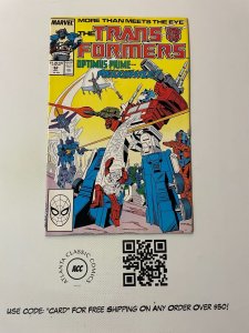 Transformers # 42 NM Marvel Comic Book Optimus Prime Megatron Bumble 2 J222