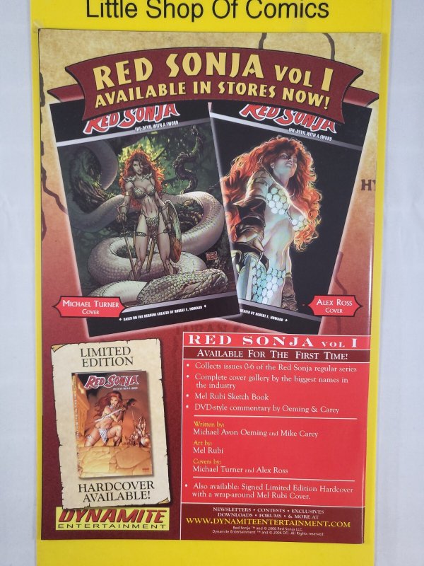 Red Sonja 35th Anniversary Cover Showcase 2007 Dynamite Special Edition
